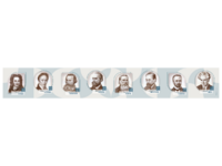 Стенд-лента "Выдающиеся ученые-историки" - fgospostavki.ru - Тюмень
