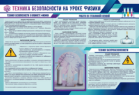 Стенд-уголок "Техника безопасности на уроках физики" - fgospostavki.ru - Тюмень