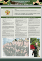 Стенд-уголок "Конституция Российской Федерации и Федеральный закон "О воинской обязанности и военной службе" - fgospostavki.ru - Тюмень