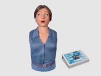 Тренажер-манекен взрослой пострадавшей женщины "Ирина" (голова, торс) для отработки приемов сердечно-легочной реанимации - fgospostavki.ru - Тюмень