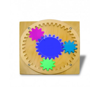 Тактильно-развивающая панель «Цветные шестеренки» - fgospostavki.ru - Тюмень