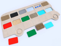 Тактильные разноцветные дощечки «Автобус» - fgospostavki.ru - Тюмень