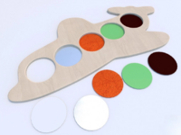 Тактильные разноцветные дощечки «Самолетик» - fgospostavki.ru - Тюмень