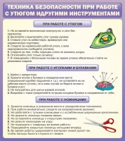 Стенд "Техника безопасности при работе с утюгом" - fgospostavki.ru - Тюмень