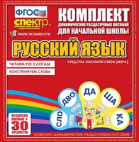 Динамические раздаточные пособия. Русский язык (веера). Читаем по слогам (слоги из двух букв). Конструируем слова (слоги из двух и трех букв). - fgospostavki.ru - Тюмень
