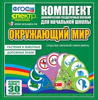 Динамические раздаточные пособия. Окружающий мир (веера). Животные и растения, дорожные знаки. - fgospostavki.ru - Тюмень