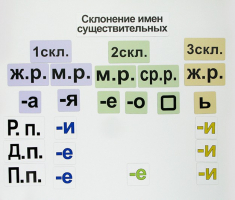 Набор магнитных карточек "Склонение имен существительных" - fgospostavki.ru - Тюмень