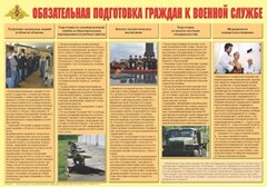 Плакат "Обязательная подготовка граждан к военной службе" - fgospostavki.ru - Тюмень