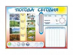 Стенд-уголок маркерный "Погода сегодня" - fgospostavki.ru - Тюмень