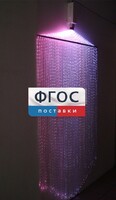 Фибероптическая занавесь (150 волокон) с интерактивным источником света - fgospostavki.ru - Тюмень