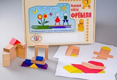 Игровой набор Фребеля "Конструктор деревянный без соединений-2" (Серия "Эксперимент") - fgospostavki.ru - Тюмень