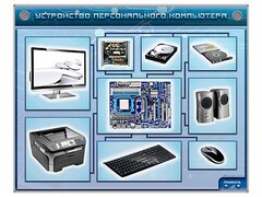 Электрифицированный учебно-информационный стенд "Устройство персонального компьютера" - fgospostavki.ru - Тюмень