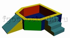 Сухой бассейн "Крепость" 1,5х1,2 метра - fgospostavki.ru - Тюмень