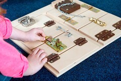 Тактильно-развивающая панель “Замочки” - fgospostavki.ru - Тюмень