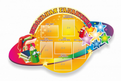 Стенд "Школьная галактика" резной стенд - fgospostavki.ru - Тюмень