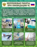 Стенд "Неотложные работы при ликвидации ЧС" - fgospostavki.ru - Тюмень