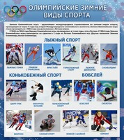 Стенд "Олимпийские зимние виды спорта" - fgospostavki.ru - Тюмень