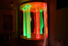 Сенсорный уголок большой с двумя колоннами, двусторонней подсветкой и фибероптическими нитями. VIP класс. - fgospostavki.ru - Тюмень