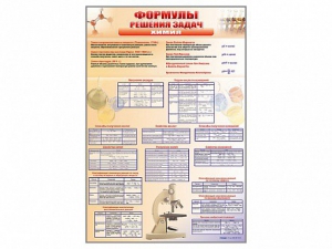 Стенд "Формулы для решения задач по химии" - fgospostavki.ru - Тюмень