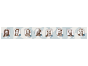 Стенд-лента "Выдающиеся ученые-историки" - fgospostavki.ru - Тюмень
