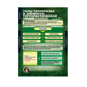 Комплект таблиц. ОБЖ. Терроризм. - fgospostavki.ru - Тюмень