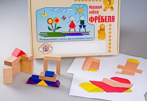 Игровой набор Фребеля "Конструктор деревянный без соединений-2" (Серия "Эксперимент") - fgospostavki.ru - Тюмень