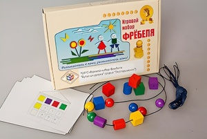 Игровой набор Фребеля "Бусы-шнуровка" (серия "Эксперимент") - fgospostavki.ru - Тюмень