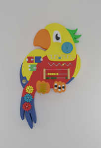 Бизиборд «Разноцветный попугай» - fgospostavki.ru - Тюмень