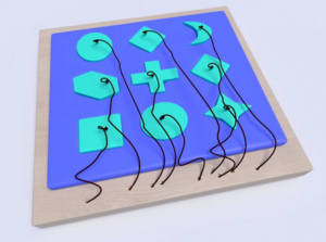 Развивающая панель с геометрическими фигурами - fgospostavki.ru - Тюмень