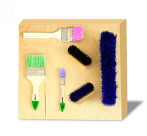 Тактильно-развивающая панель с мягкими кисточками - fgospostavki.ru - Тюмень