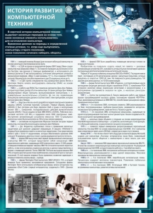 Стенд "История развития компьютерной техники" Вариант 1 - fgospostavki.ru - Тюмень