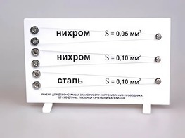Прибор для демонстрации зависимости сопротивления проводника от его длины, сечения и материала - fgospostavki.ru - Тюмень