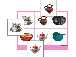 Логопедическое лото "Посуда" (4 планшета, 24 карточки, цветное, ламинированное) - fgospostavki.ru - Тюмень