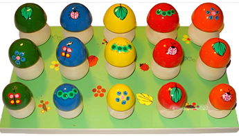 Развивающая игрушка для детей с нарушением слуха "Грибная полянка" - fgospostavki.ru - Тюмень