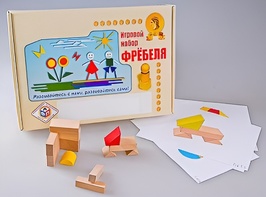 Игровой набор Фребеля "Конструктор деревянный без соединений-1" (Серия "Эксперимент") - fgospostavki.ru - Тюмень