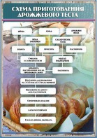 Стенд "Схема приготовления дрожжевого теста" - fgospostavki.ru - Тюмень