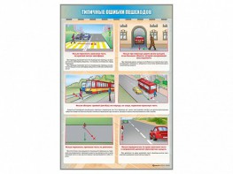 Стенд "Типичные ошибки пешеходов" - fgospostavki.ru - Тюмень