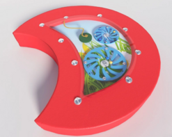 Настенный игровой модуль в виде части гусеницы с весами - fgospostavki.ru - Тюмень