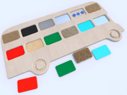 Тактильные разноцветные дощечки «Автобус» - fgospostavki.ru - Тюмень