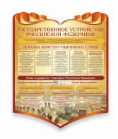 Стенд "Государственное устройство Российской Федерации" Вариант 3 - fgospostavki.ru - Тюмень
