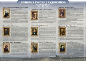 Стенд "Великие русские художники" - fgospostavki.ru - Тюмень